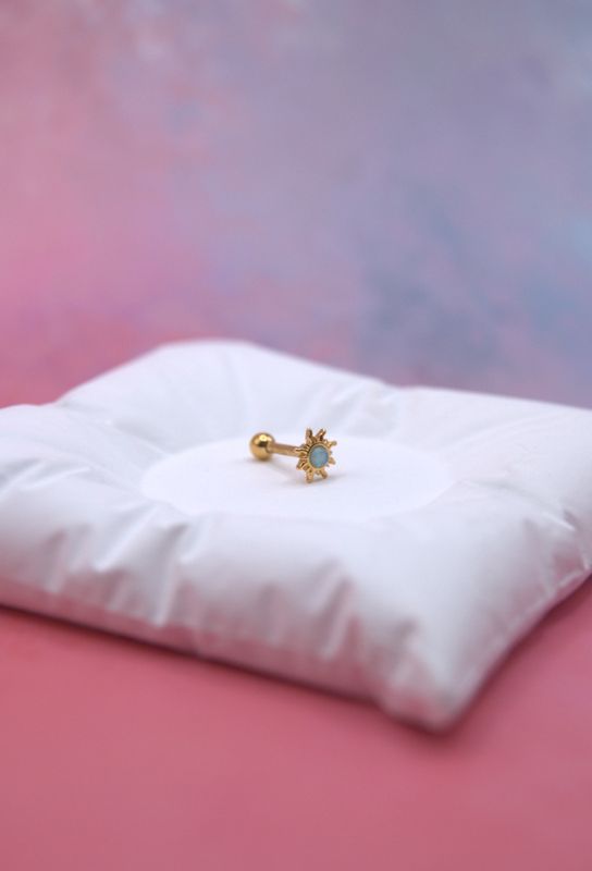 Golden Opal Sun piercing