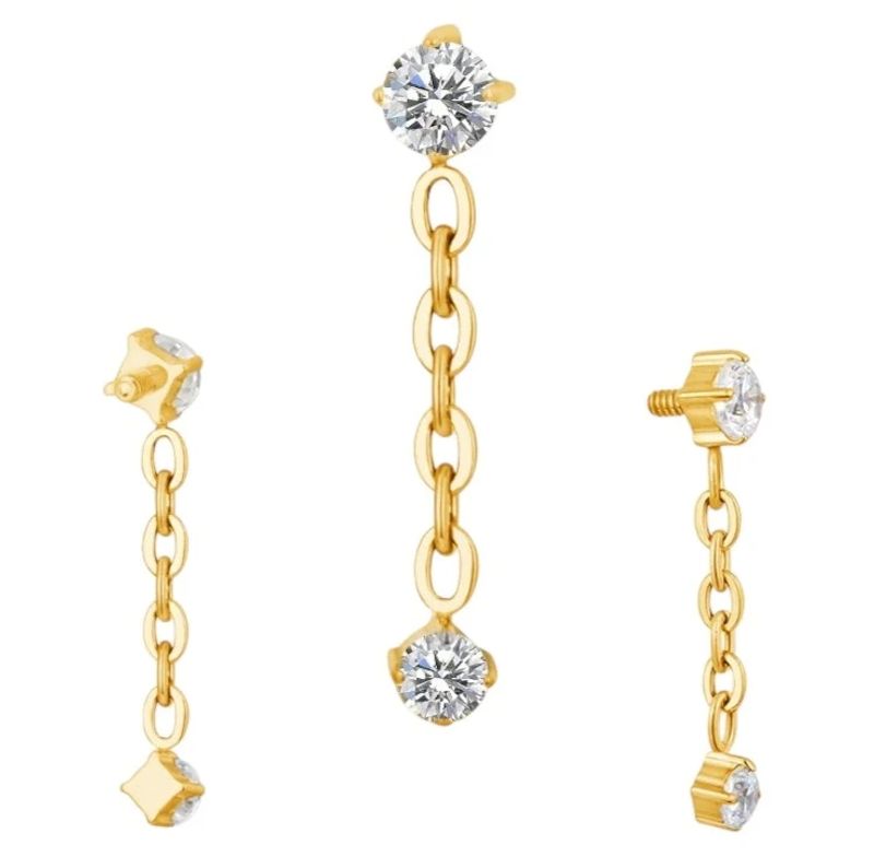Luna Dangle Titan Labret  Gull