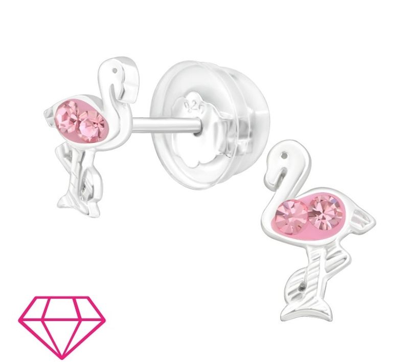 Silver Flamingo Set