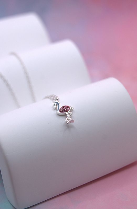 Silver Flamingo Set