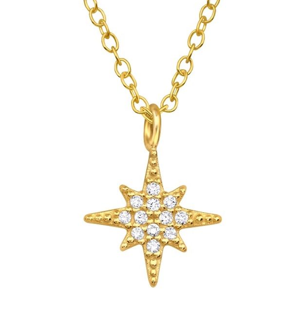 Hovedbilde Golden North Star halskjede