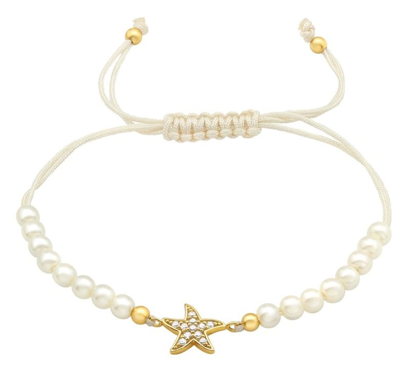 Golden starfish armbånd