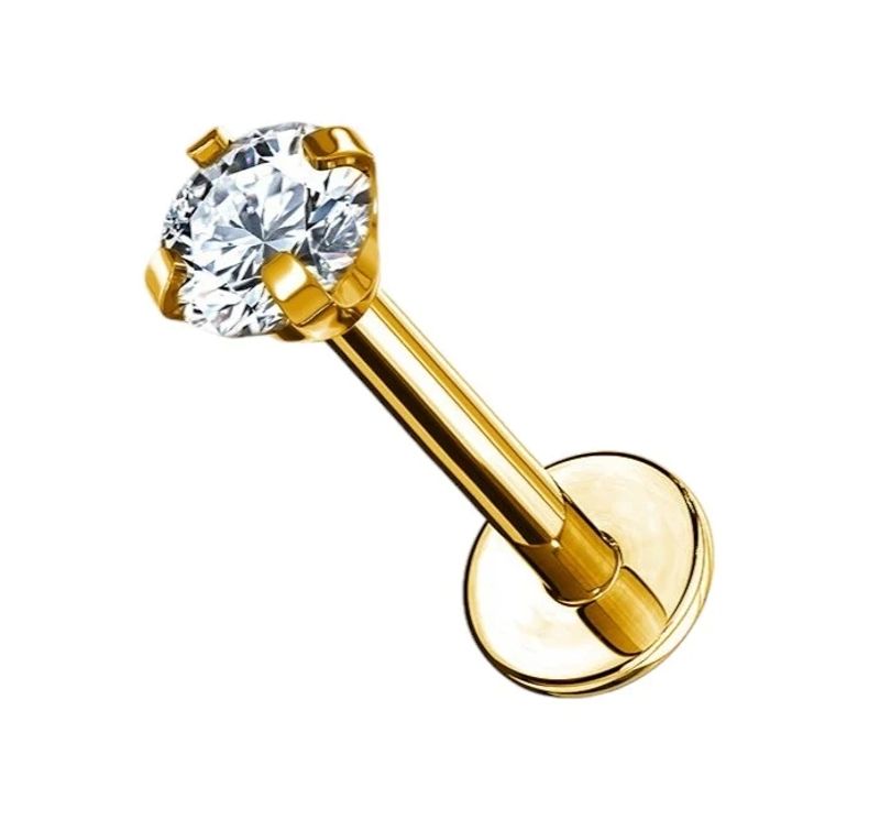 Classic CZ Titan Labret 2,5 mm  Gull