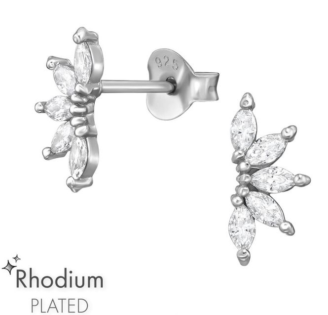 Hovedbilde Silver Marquise øredobber