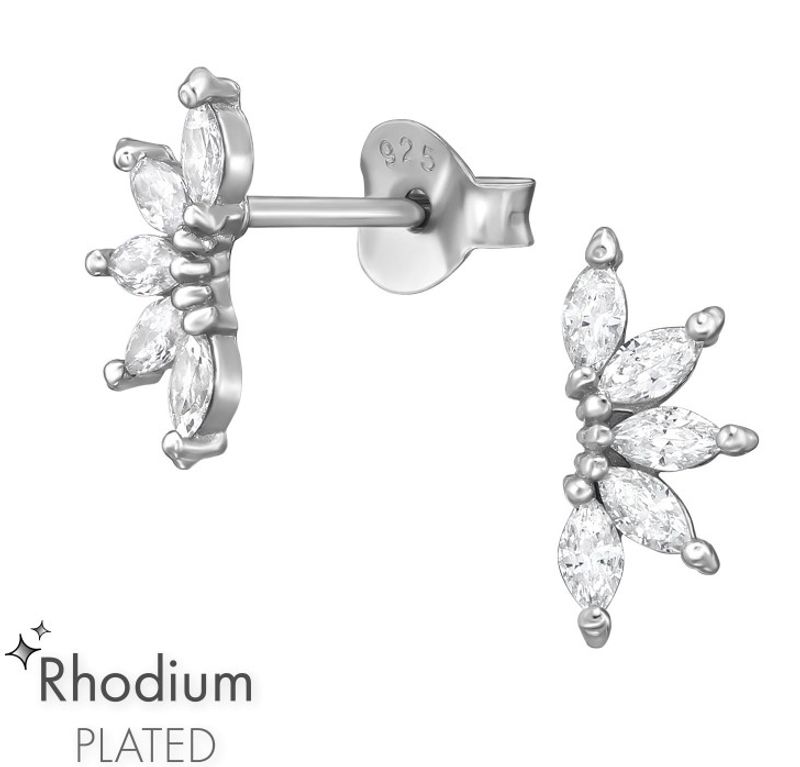 Silver Marquise øredobber