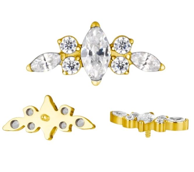 Hovedbilde Tiara Titan Labret – Gull