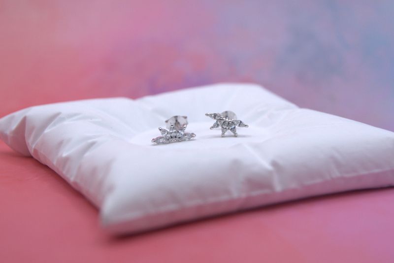 Silver Marquise øredobber