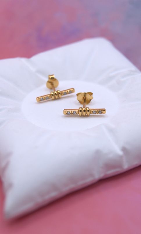 Golden Line Studs